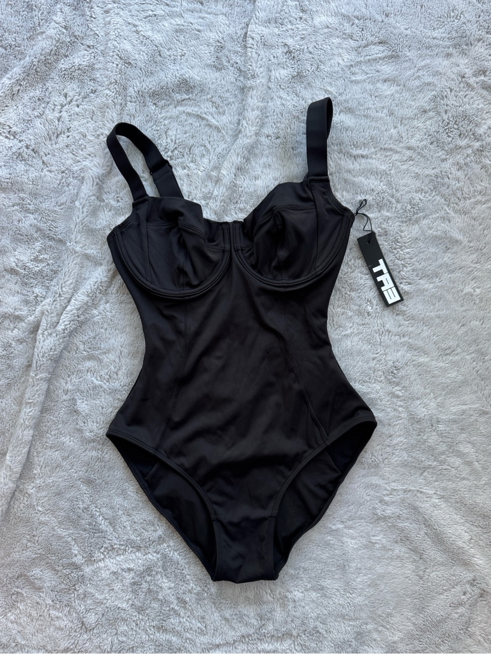 TA3 Lifty Snatched Waist Corset Swimsuit Black Small Short